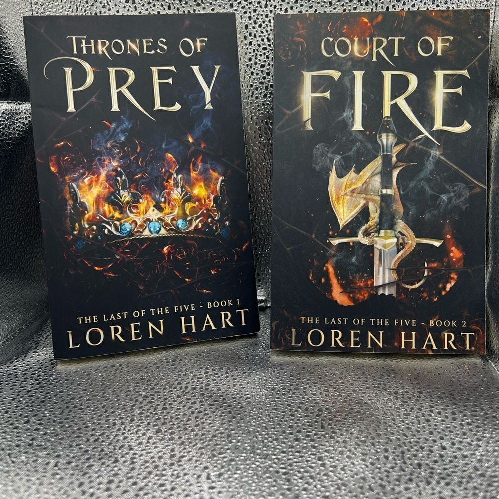 Thrones of Prey and Court of Fire by Loren Hart.